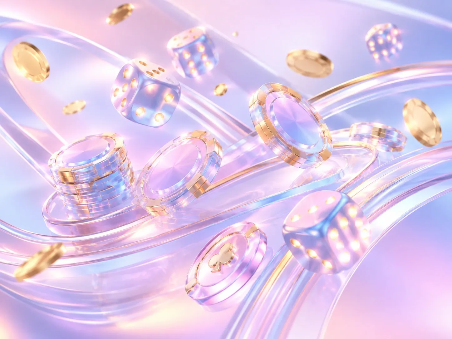 Dreamy Casino In Pastel Reflections